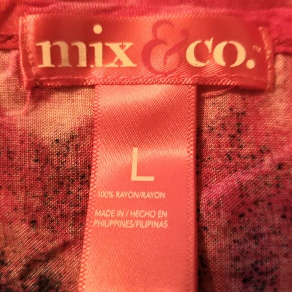 Mix & Co dress Tie Dye Elastic Waistband dress - Size L - Picture 4 of 4